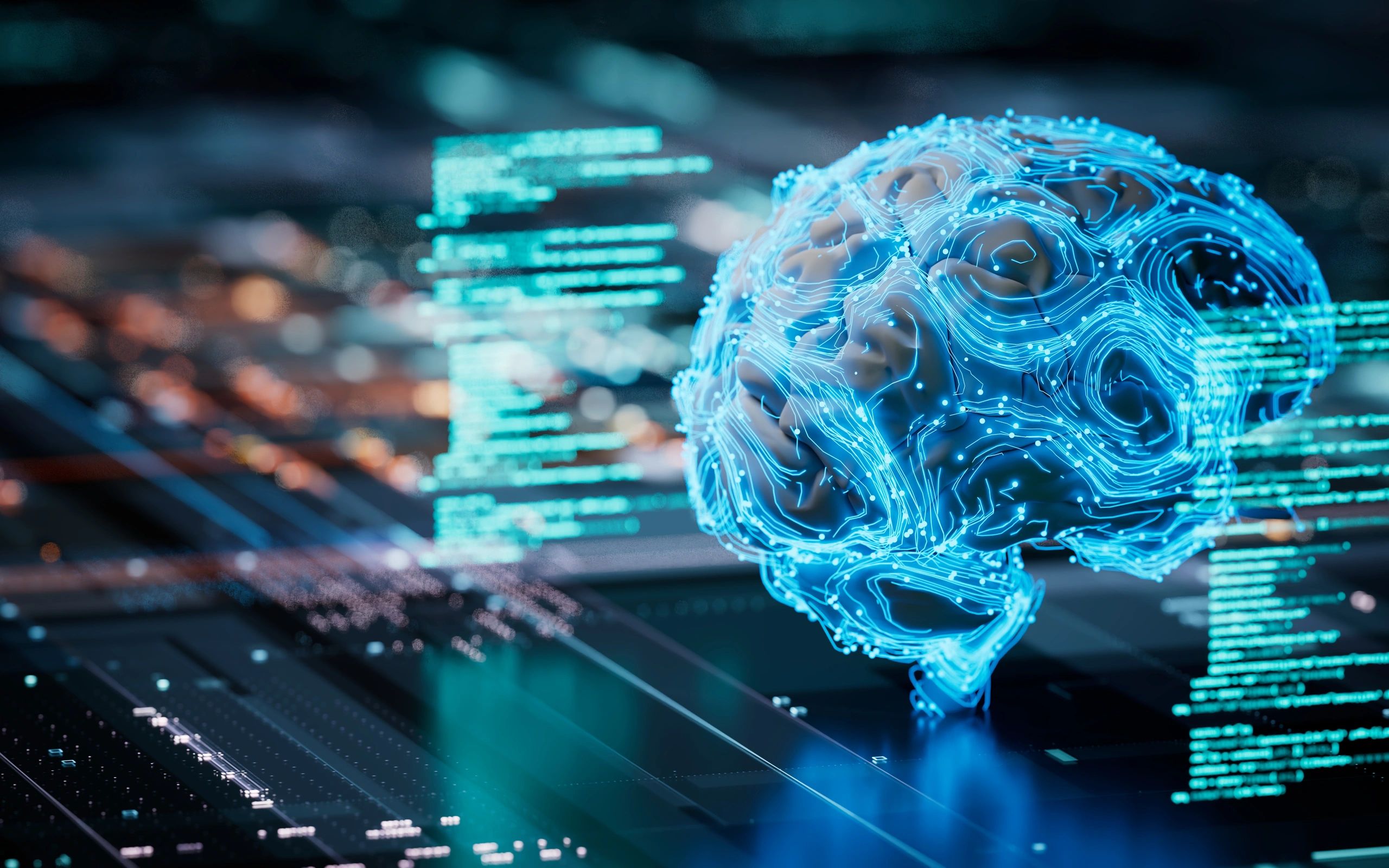 Concepto visual de inteligencia artificial